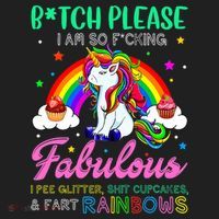 Bitch Please I Am So Fucking Fabulous Funny Unicorn Women's Sweatshirt thumb 2