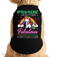 Bitch Please I Am So Fucking Fabulous Funny Unicorn Doggie Tank thumb 0