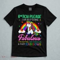 Bitch Please I Am So Fucking Fabulous Funny Unicorn T-Shirt thumb 5