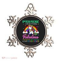 Bitch Please I Am So Fucking Fabulous Funny Unicorn Ornament thumb 0