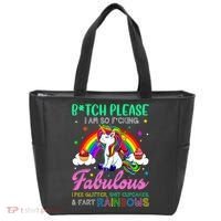 Bitch Please I Am So Fucking Fabulous Funny Unicorn Tote Bag thumb 0