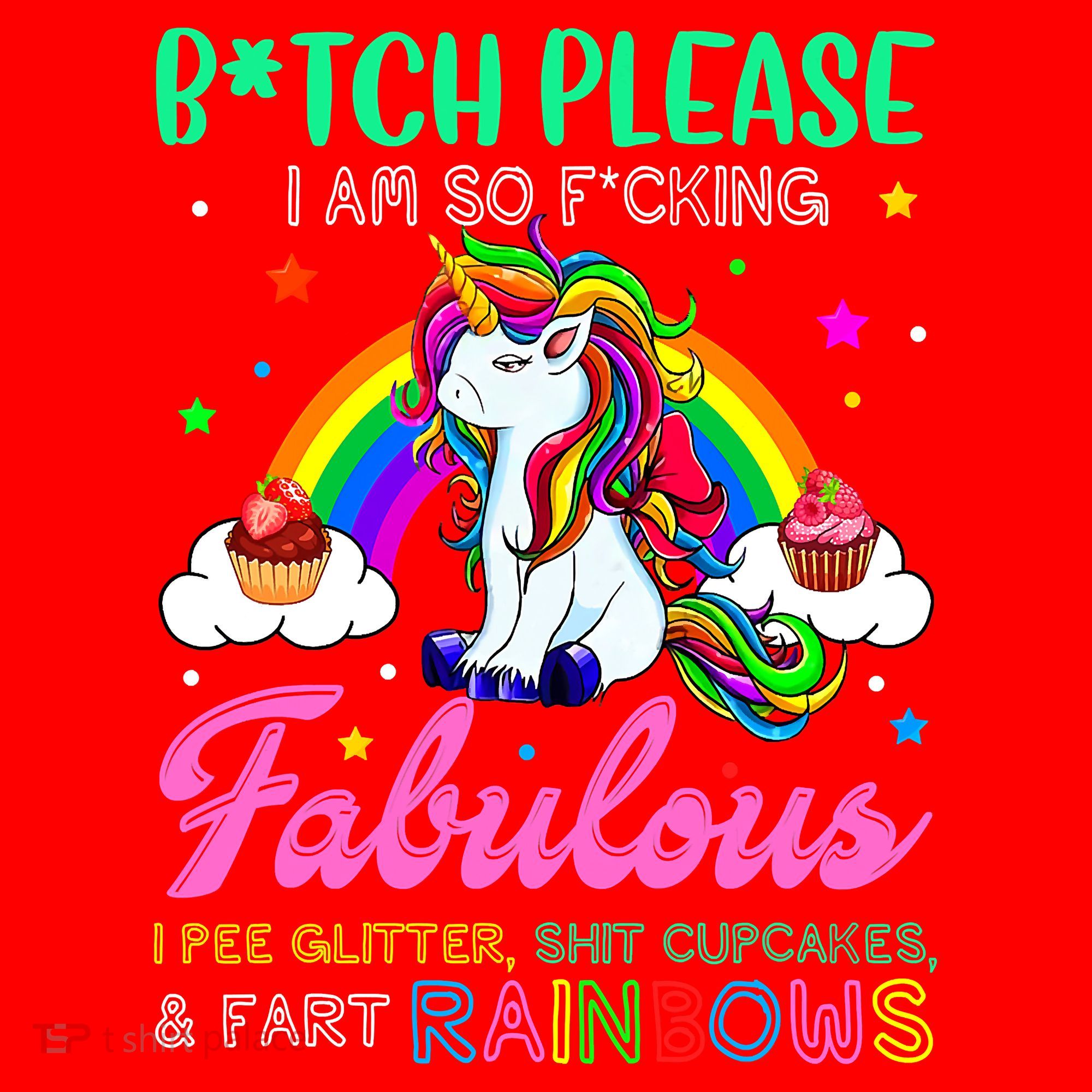 Bitch Please I Am So Fucking Fabulous Funny Unicorn Santa Hat