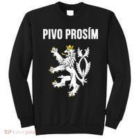 Beer Please In Czech Funny Czech Republic Souvenir Sweatshirt thumb 0