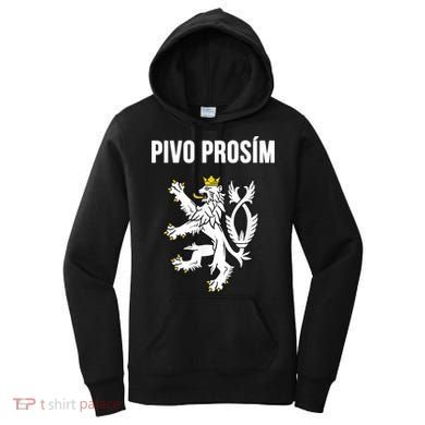 Beer Please In Czech Funny Czech Republic Souvenir Women's Hoodie