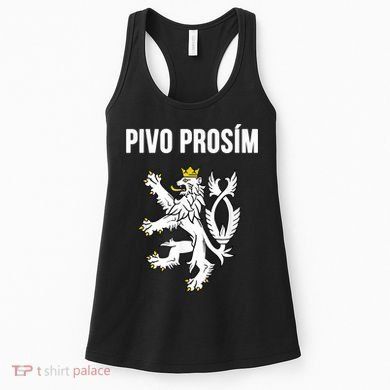 Beer Please In Czech Funny Czech Republic Souvenir Women's Tank Top
