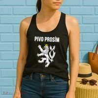 Beer Please In Czech Funny Czech Republic Souvenir Women's Tank Top thumb 2