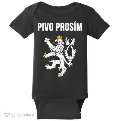 Beer Please In Czech Funny Czech Republic Souvenir Baby Bodysuit