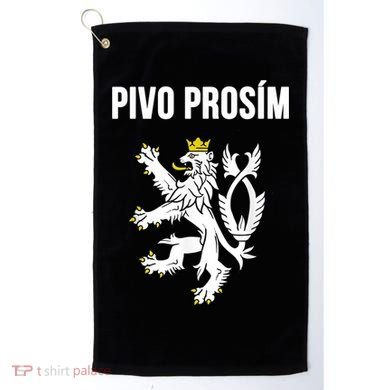 Beer Please In Czech Funny Czech Republic Souvenir Golf Towel