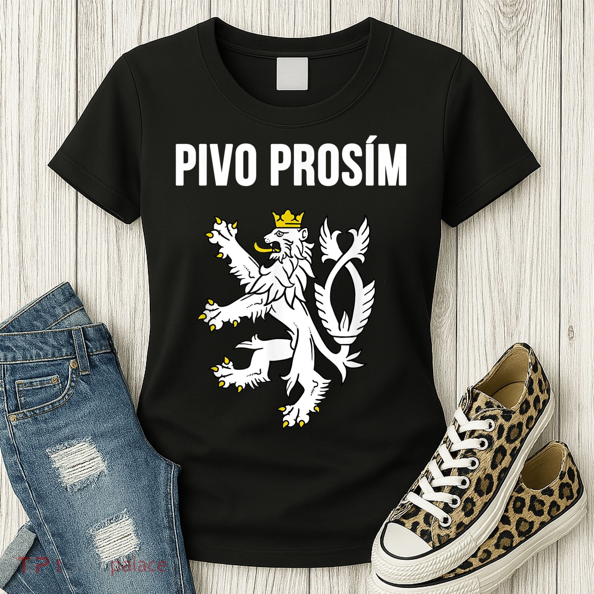 Beer Please In Czech Funny Czech Republic Souvenir Women's T-Shirt