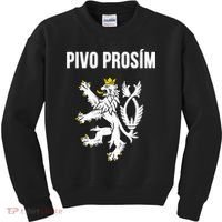 Beer Please In Czech Funny Czech Republic Souvenir Kids Sweatshirt thumb 0