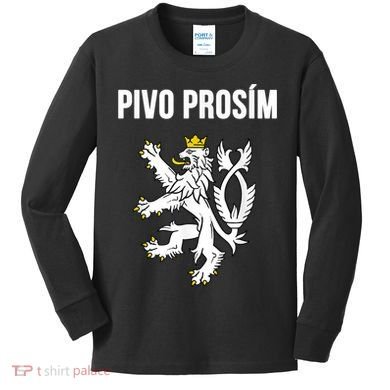 Beer Please In Czech Funny Czech Republic Souvenir Kids Long Sleeve Shirt