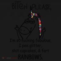Bitch Please Im So Fucking Fabulous Funny Cool Unicorn Coaster thumb 2