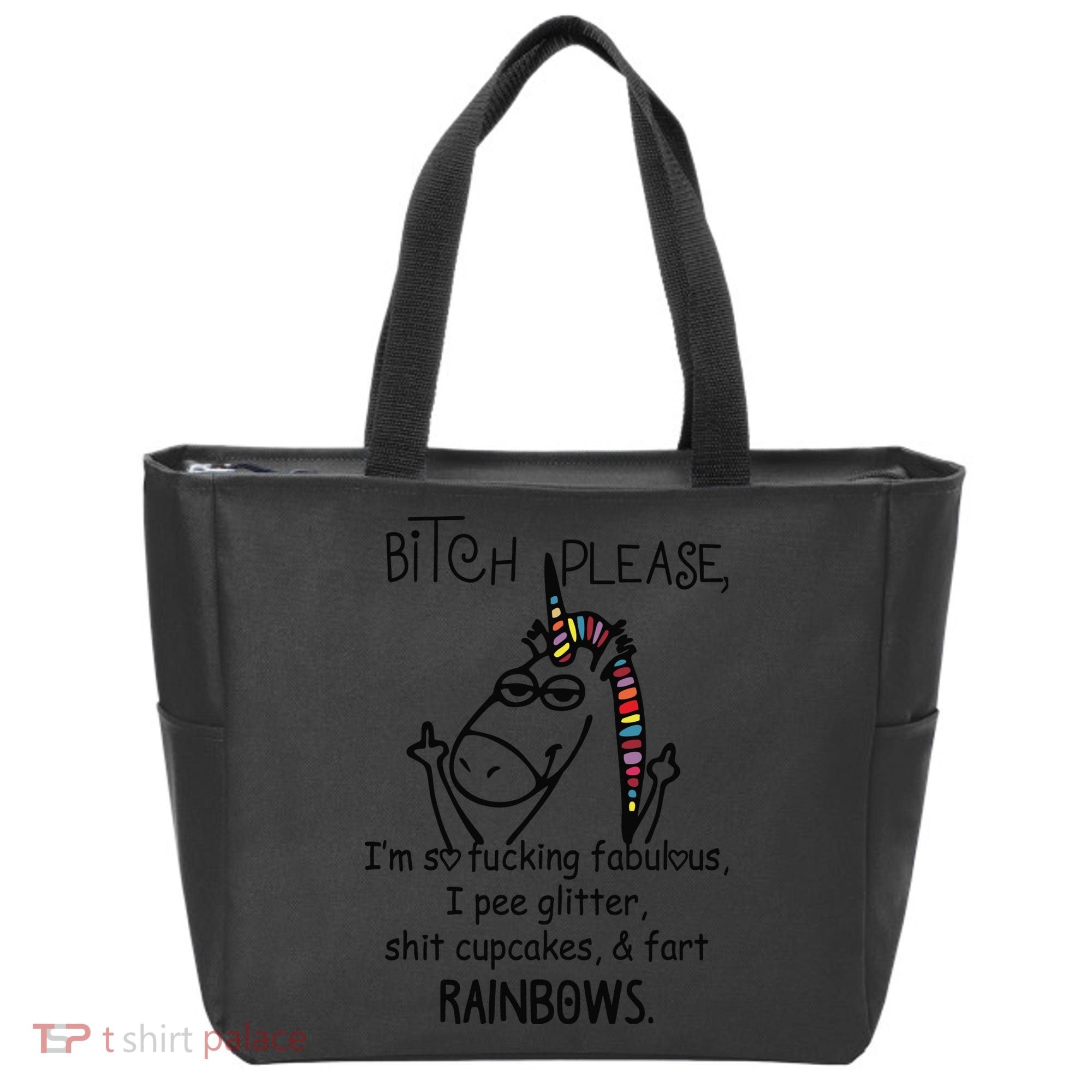 Bitch Please Im So Fucking Fabulous Funny Cool Unicorn Tote Bag