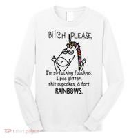 Bitch Please Im So Fucking Fabulous Funny Cool Unicorn Long Sleeve Shirt thumb 0