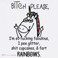 Bitch Please Im So Fucking Fabulous Funny Cool Unicorn Mousepad thumb 1