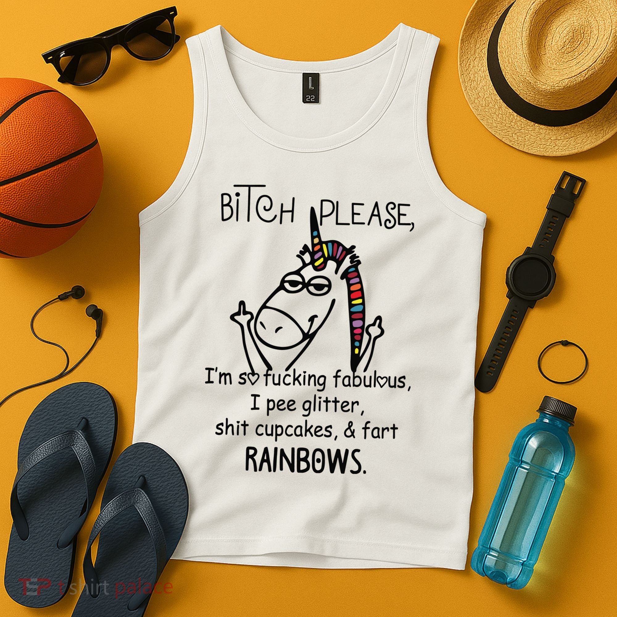 Bitch Please Im So Fucking Fabulous Funny Cool Unicorn Tank Top