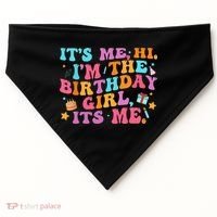 Birthday Party Its Me Hi Im The Birthday USA-Made Doggie Bandana thumb 0