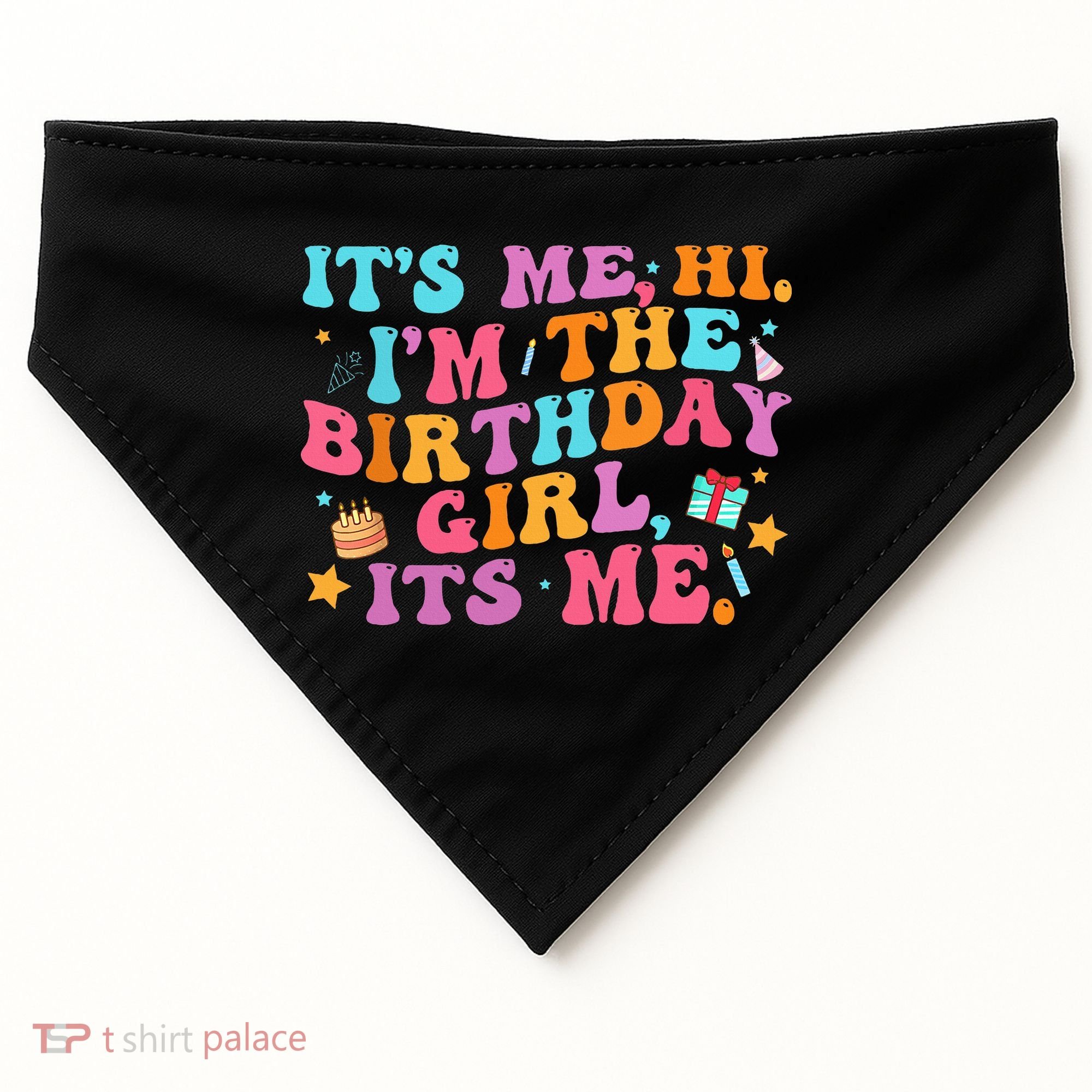 Birthday Party Its Me Hi Im The Birthday USA-Made Doggie Bandana