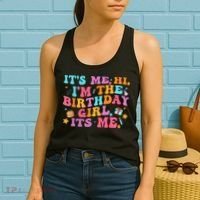 Birthday Party Its Me Hi Im The Birthday Women's Tank Top thumb 2