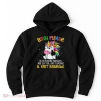 Bith Please Im So Fuking Fabulous I Pee Fun Unicorn Hoodie thumb 0