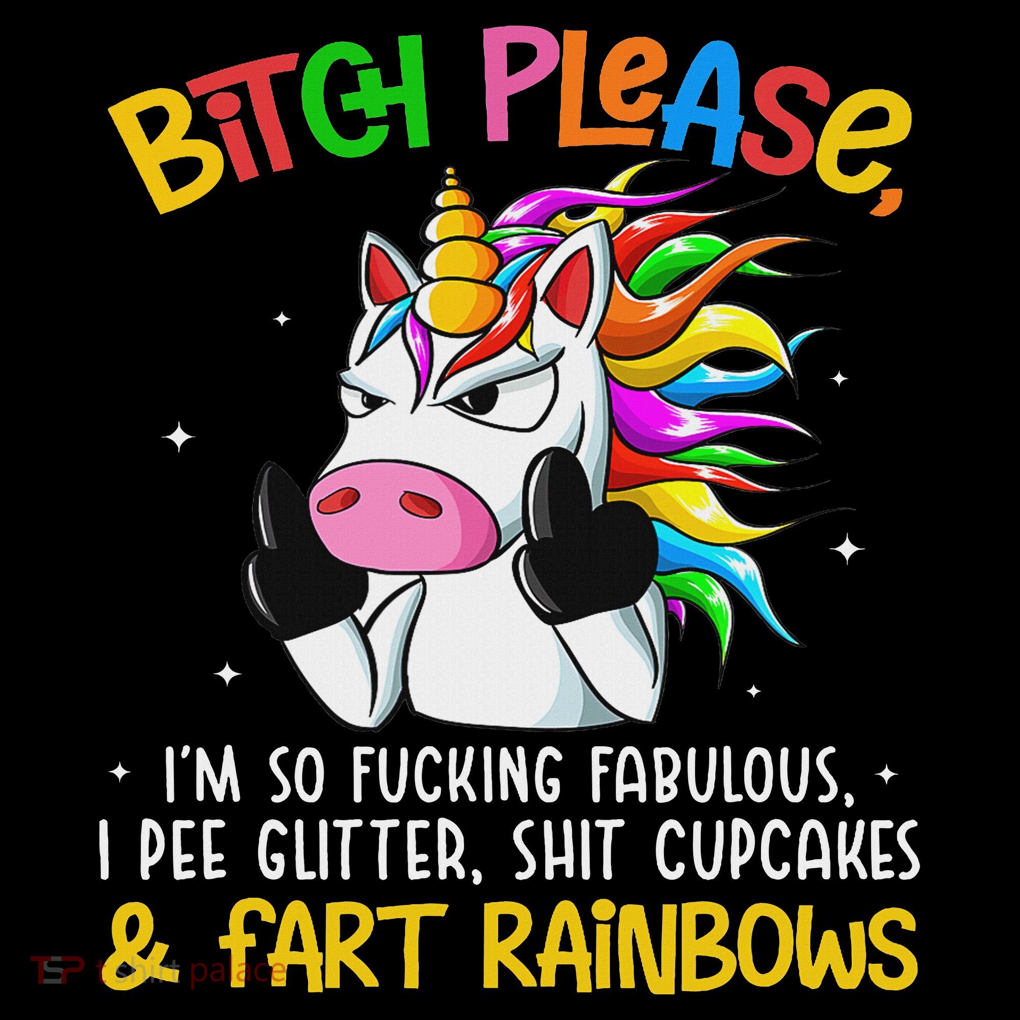Bith Please Im So Fuking Fabulous I Pee Fun Unicorn Ornament