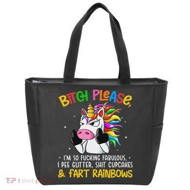 Bith Please Im So Fuking Fabulous I Pee Fun Unicorn Tote Bag