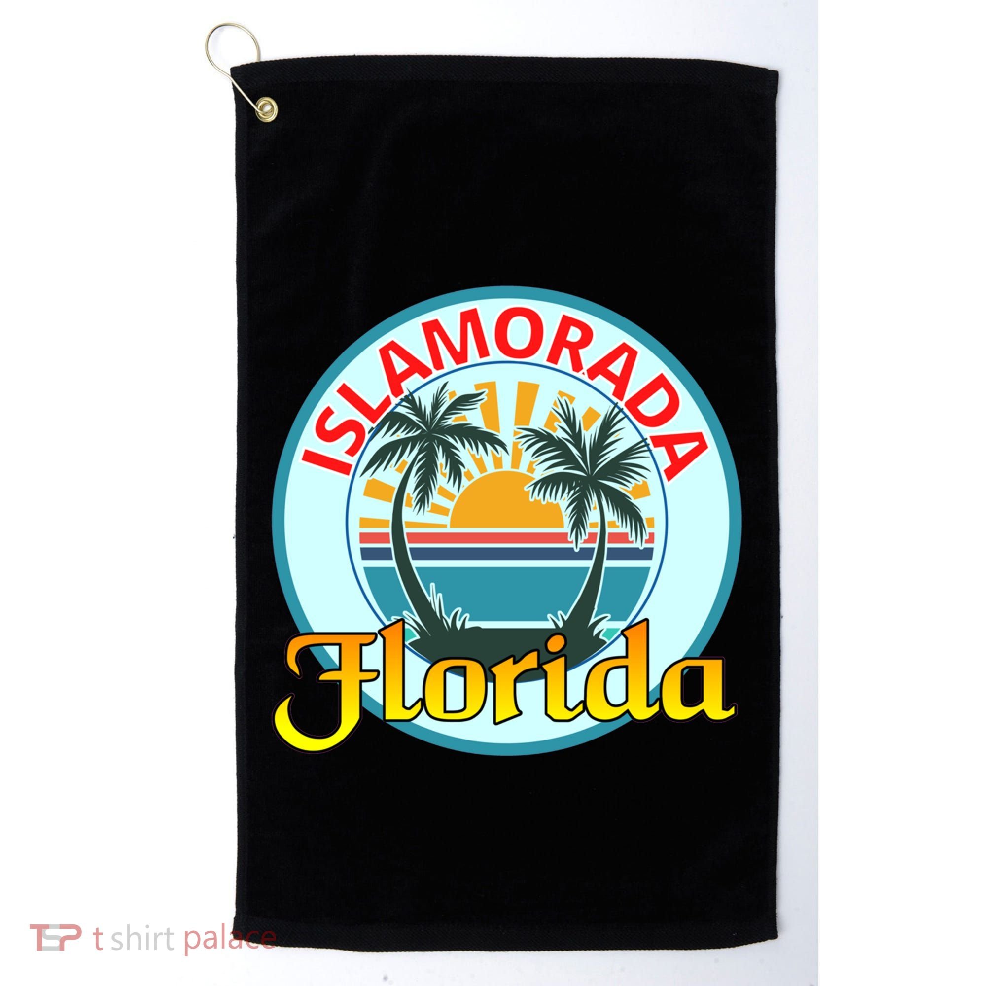 Beach Please Islamorada Florida Beach Spring Break Great Gift Golf Towel