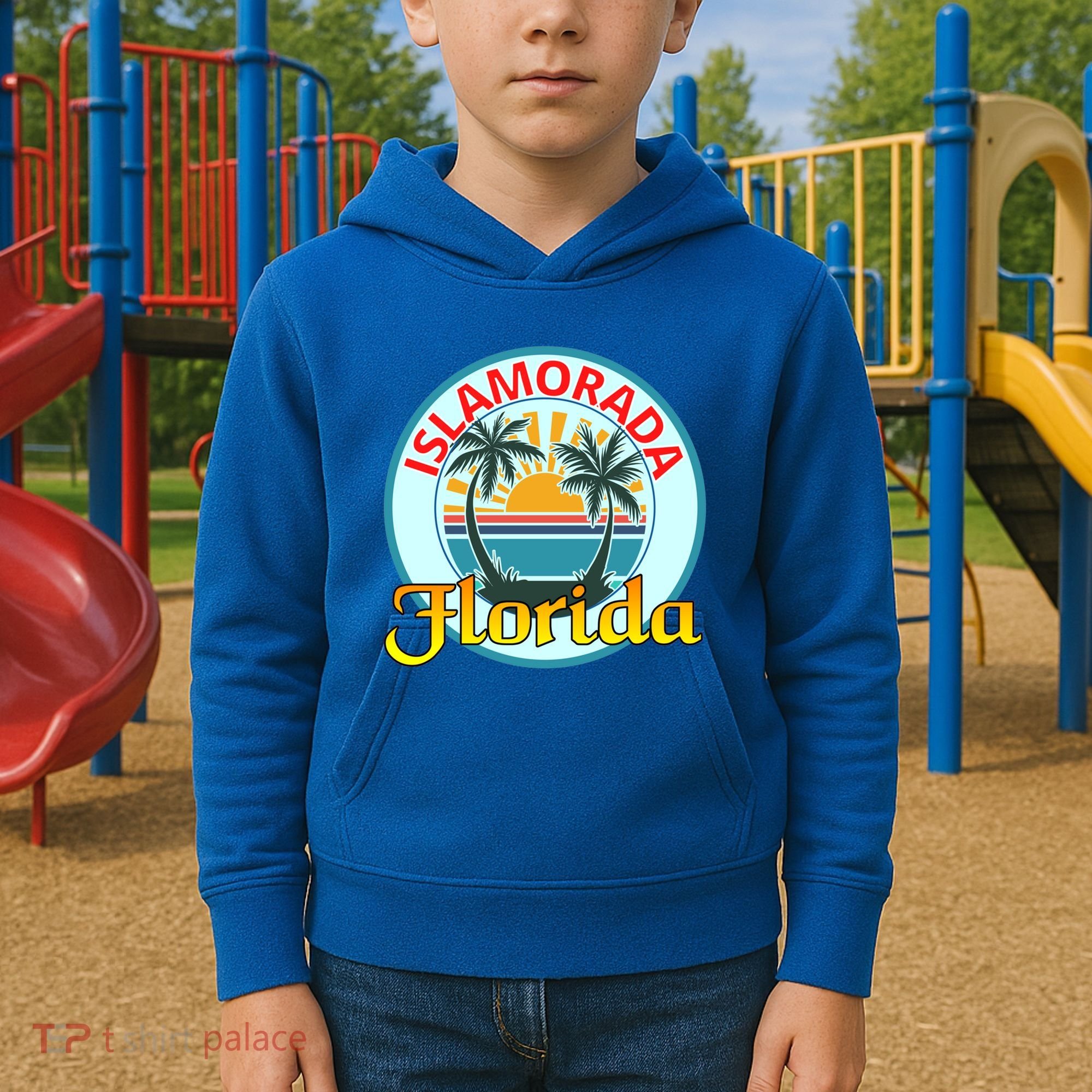 Beach Please Islamorada Florida Beach Spring Break Great Gift Kids Hoodie