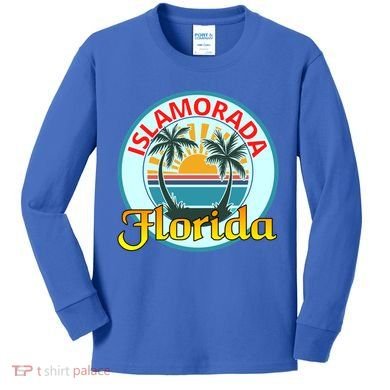 Beach Please Islamorada Florida Beach Spring Break Great Gift Kids Long Sleeve Shirt