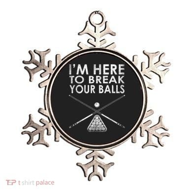 Billiards Player I'm Here To Break Your Balls Ornament