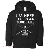 Billiards Player I'm Here To Break Your Balls Toddler Hoodie thumb 0