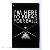 Billiards Player I'm Here To Break Your Balls Golf Towel thumb 0