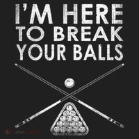 Billiards Player I'm Here To Break Your Balls Golf Towel thumb 3