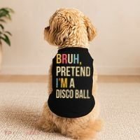 Bruh Pretend I'm A Disco Ball Halloween Lazy Costume Diy Doggie Tank thumb 2