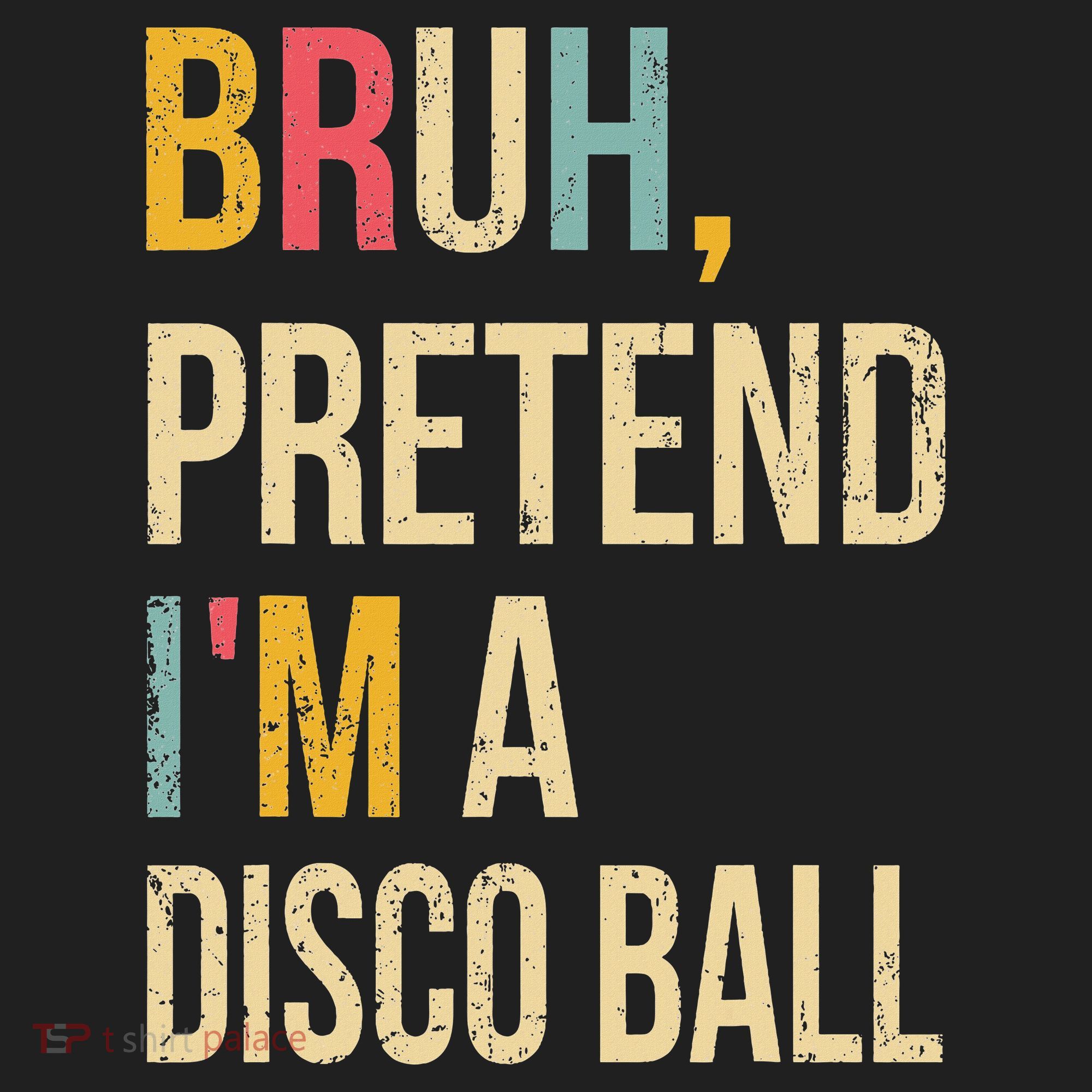 Bruh Pretend I'm A Disco Ball Halloween Lazy Costume Diy Beanie