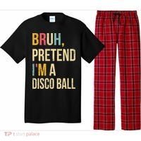 Bruh Pretend I'm A Disco Ball Halloween Lazy Costume Diy Pajama Set thumb 0