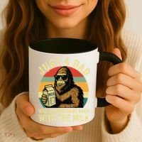 Bigfoot Papa Just A Dad Who Always Came Back With The Milk Coffee Mug thumb 3