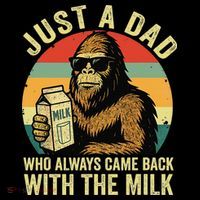Bigfoot Papa Just A Dad Who Always Came Back With The Milk Coffee Mug thumb 5