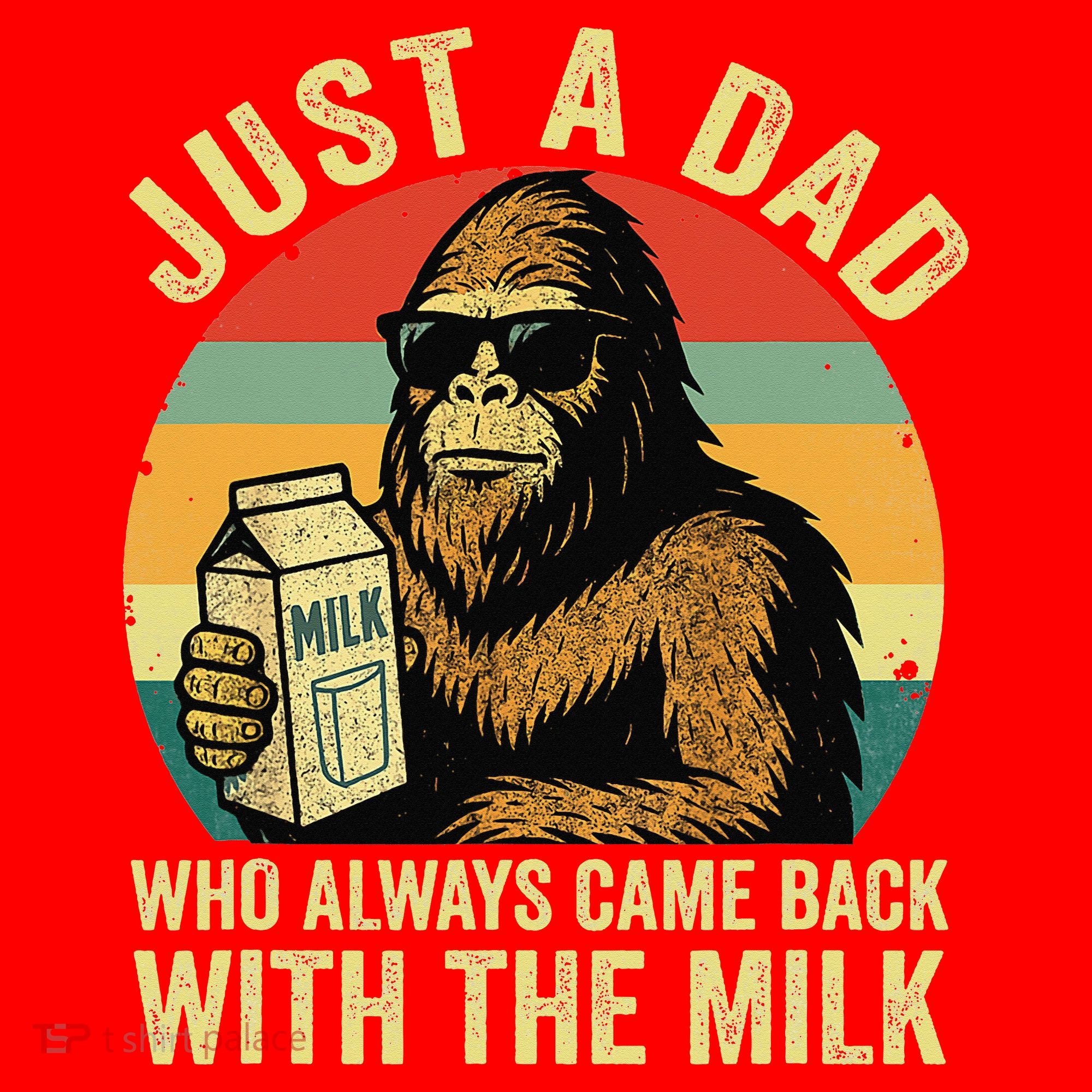 Bigfoot Papa Just A Dad Who Always Came Back With The Milk Santa Hat