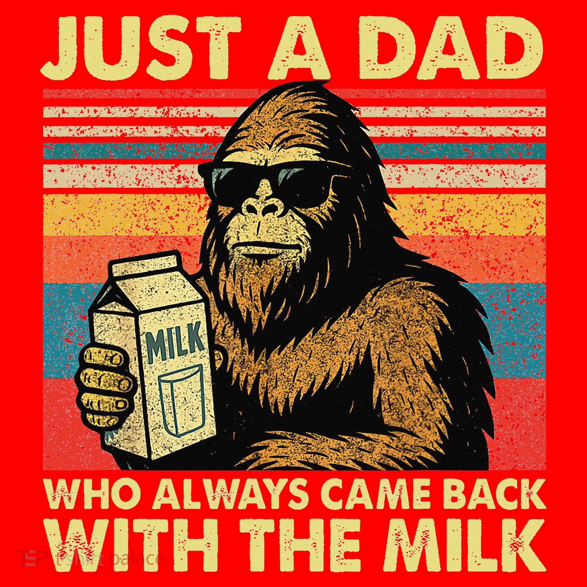 Bigfoot Papa Just A Dad Who Always Came Back With The Milk Santa Hat