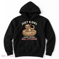 Ball Python Just A Girl Who Loves Ball Pythons Hoodie thumb 0
