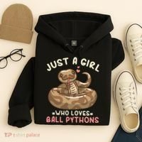 Ball Python Just A Girl Who Loves Ball Pythons Hoodie thumb 4