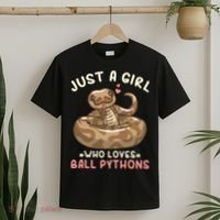 Ball Python Just A Girl Who Loves Ball Pythons T-Shirt thumb 2