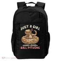 Ball Python Just A Girl Who Loves Ball Pythons Backpack thumb 0