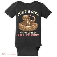 Ball Python Just A Girl Who Loves Ball Pythons Baby Bodysuit thumb 0