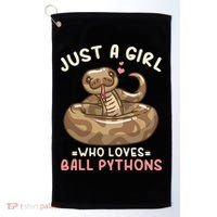 Ball Python Just A Girl Who Loves Ball Pythons Golf Towel thumb 0