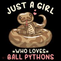 Ball Python Just A Girl Who Loves Ball Pythons Toddler T-Shirt thumb 4