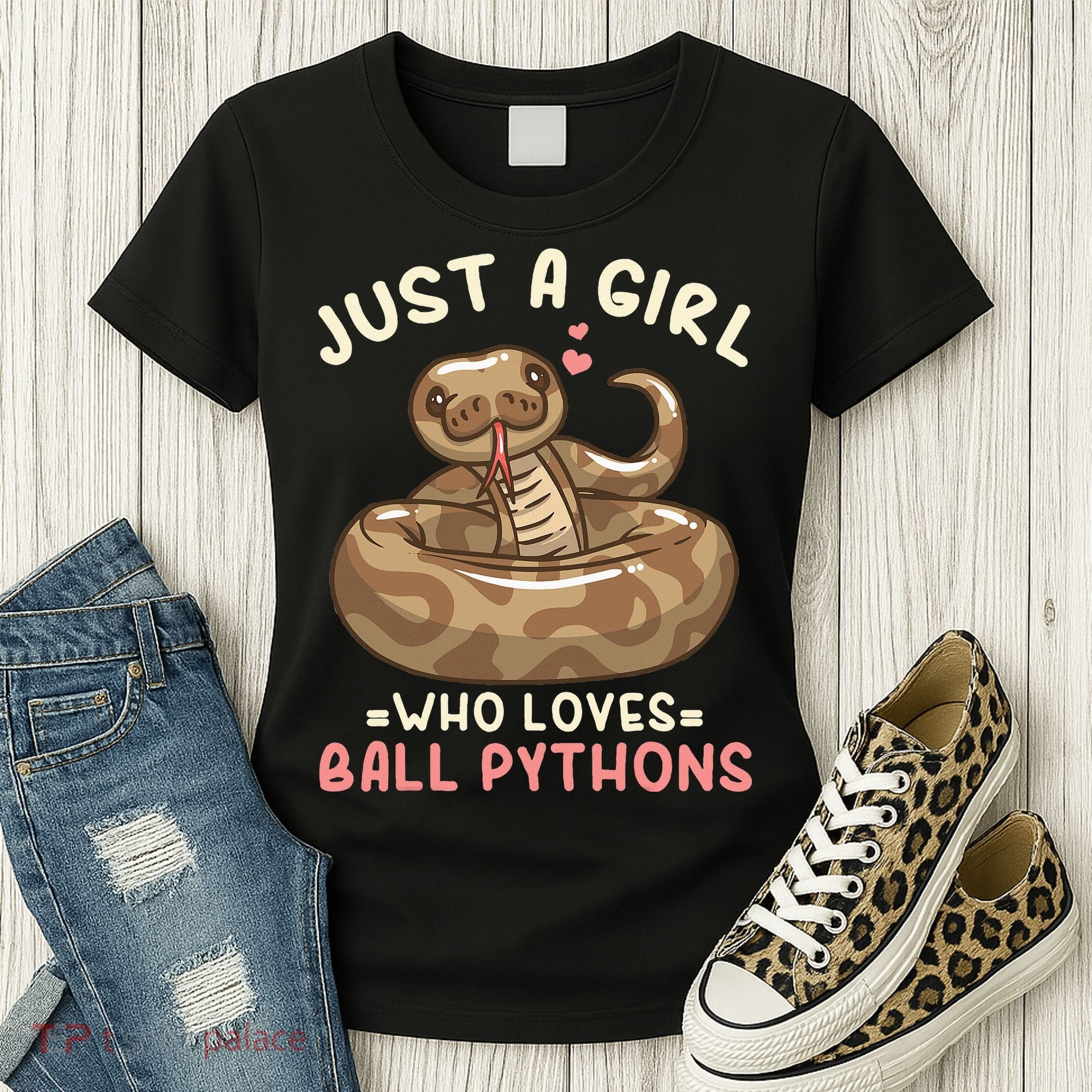 Ball Python Just A Girl Who Loves Ball Pythons Women's T-Shirt