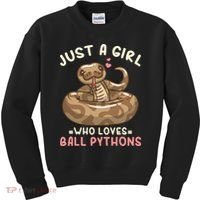 Ball Python Just A Girl Who Loves Ball Pythons Kids Sweatshirt thumb 0