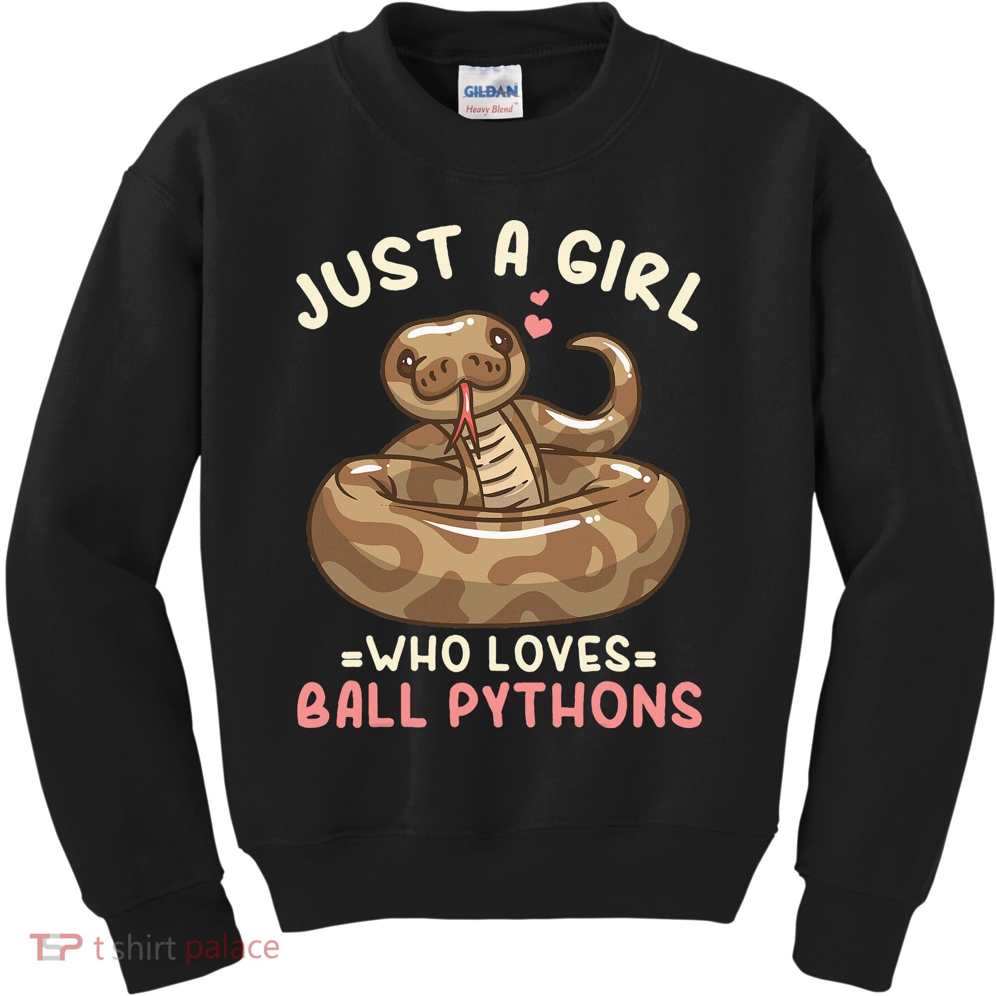 Ball Python Just A Girl Who Loves Ball Pythons Kids Sweatshirt